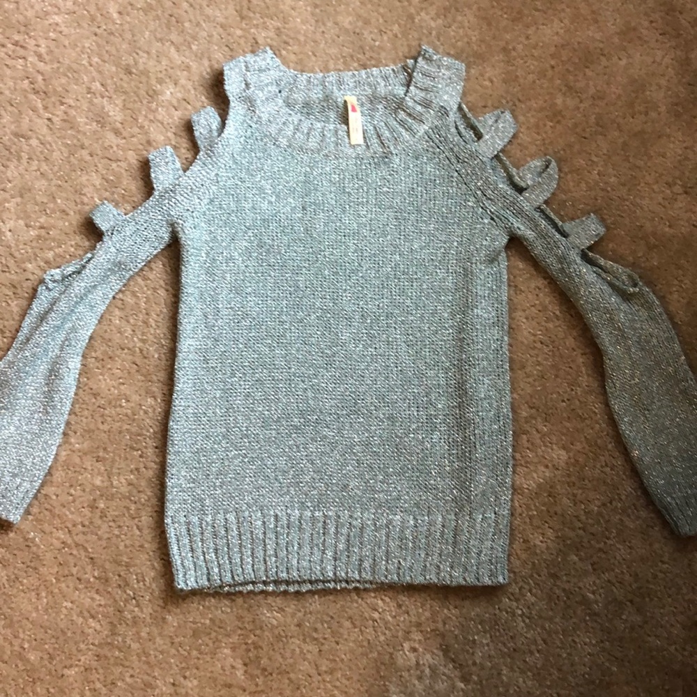 Ice blue sparkle sweater